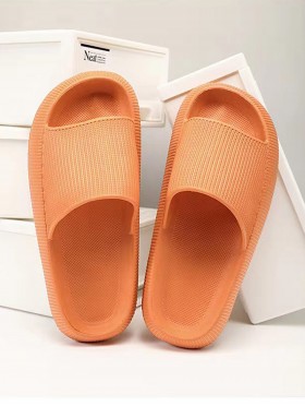 Solid Color Thick & Soft Sole Sandals (4pair)
