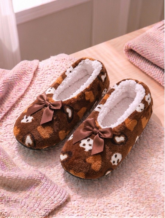 Heart Print Women's Slipper Socks Heart Print Women's Slipper Socks