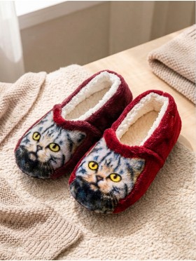 Cat Print Women's Slipper Socks