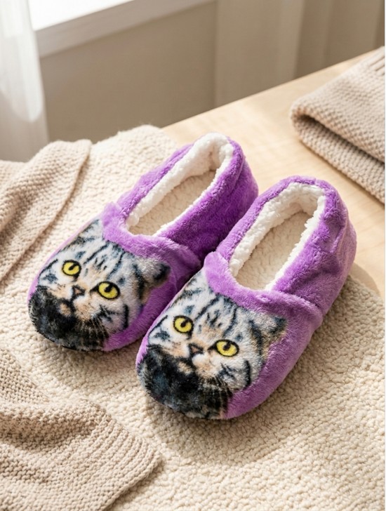 Cat Print Women's Slipper Socks Cat Print Women's Slipper Socks