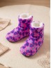 Heart Patterned Women's Light Weight Bootie Slipper Heart Patterned Women's Light Weight Bootie Slipper