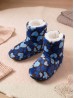 Heart Patterned Women's Light Weight Bootie Slipper Heart Patterned Women's Light Weight Bootie Slipper