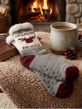 Grandma Moose Indoor Anti-Slippery  Slipper Socks