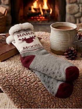 Mama Moose Indoor Anti-Skid Slipper Socks