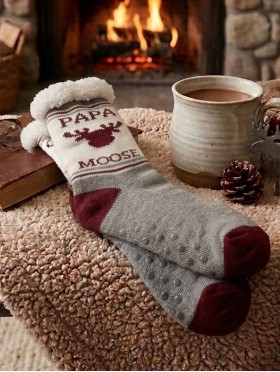 Papa Moose Indoor Anti-Skid Slipper Socks