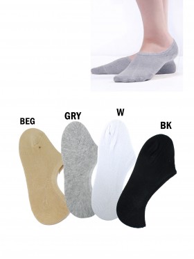 Women's Cotton Liner Socks with Non Slip Ankle Grips
