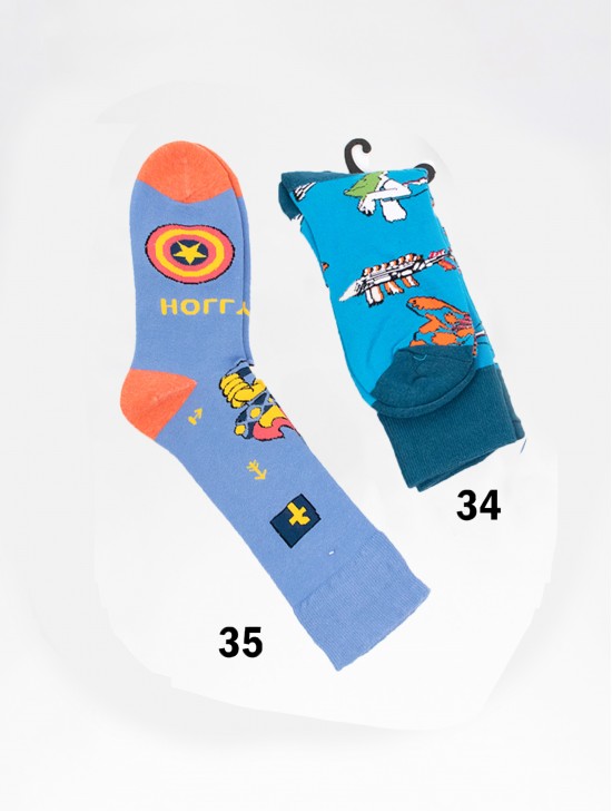 Cartoon Dog Patterned High-Rise Socks