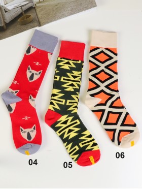 Cartoon Patterned High-Rise Socks