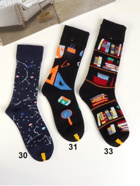 Cartoon Patterned High-Rise Socks