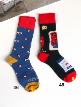 Cartoon Patterned High-Rise Socks