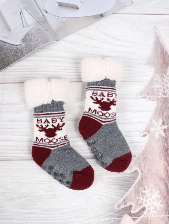 Baby Moose Indoor  Anti-Slippery Slipper Socks