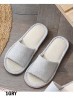 Unisex Open Toe Stripes Print Non-Slip Indoor Slippers