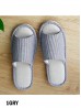 Unisex Open Toe Stripes Print Non-Slip Indoor Slippers