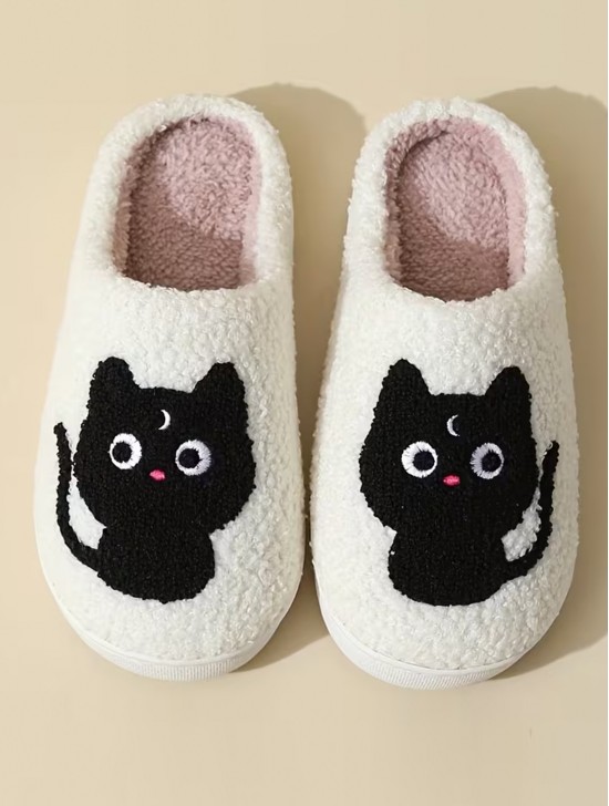 Soft Plush Cat Fuzzy Non-Slip Slippers (4 Pairs) Soft Plush Cat Fuzzy Non-Slip Slippers (4 Pairs)