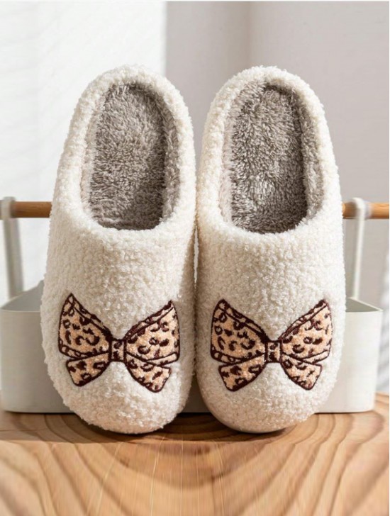 Soft Plush Ribbon Fuzzy Non-Slip Slippers (4 Pairs) Soft Plush Ribbon Fuzzy Non-Slip Slippers (4 Pairs)
