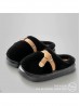 Soft Plush Fuzzy Indoor Slippers W/ Belt (3 Pairs)