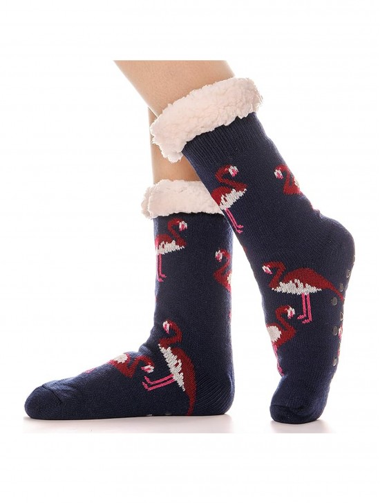 Flamingo Print Indoor Reading Socks Flamingo Print Indoor Reading Socks