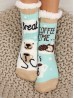 Indoor  Anti-Slippery  Slipper Socks W/ Polar Bear Design
