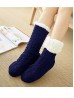 Cable Knitted Indoor Anti-Skid Slipper Socks