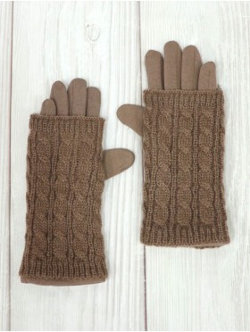 Cable Knit Vertical Touch Screen Glove