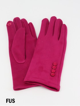 Stitched Button Touch Screen Glove