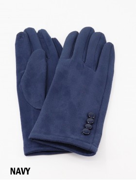 Stitched Button Touch Screen Glove