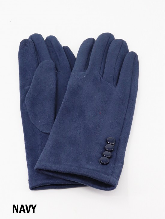 Stitched Button Touch Screen Glove