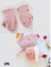 Kids Cute Cat Embroidered Winter Glove (Plush Inside) (2-4 Years Old)