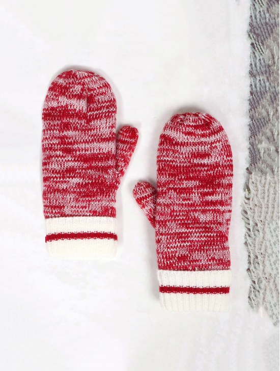 Knitted Double Layer Camp Mittens