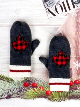 Canadian Buffalo Themed Mittens