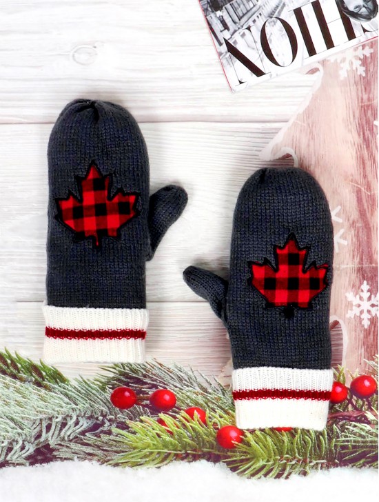 Canadian Buffalo Themed Mittens