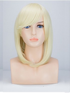 13 Inch Women Side Bangs Long Hair Cosplay/Mannequin Wig 