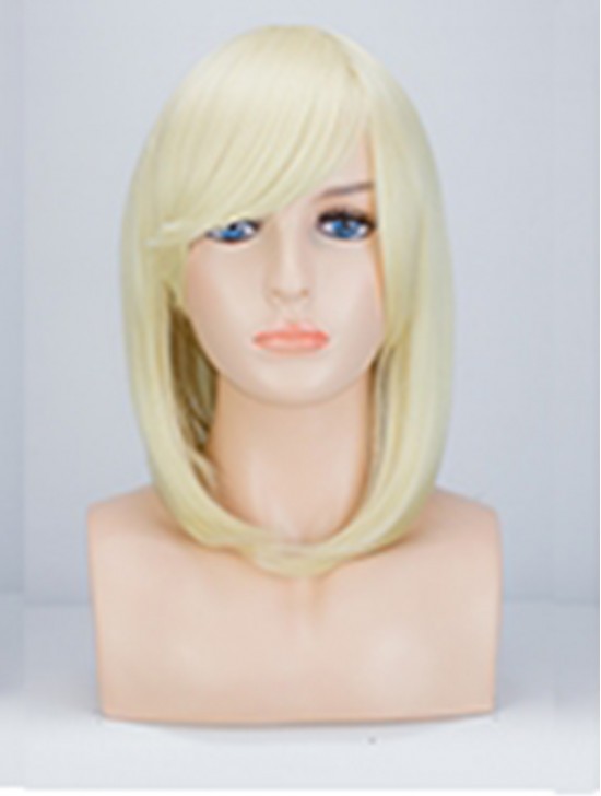 13 Inch Women Side Bangs Long Hair Cosplay/Mannequin Wig 