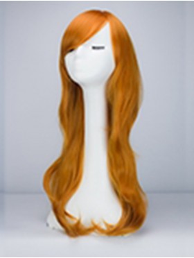 18 Inch Women Side Bangs Long Curly Hair Cosplay/Mannequin Wig 