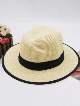 Summer Fedora Hat W/ Black Edge