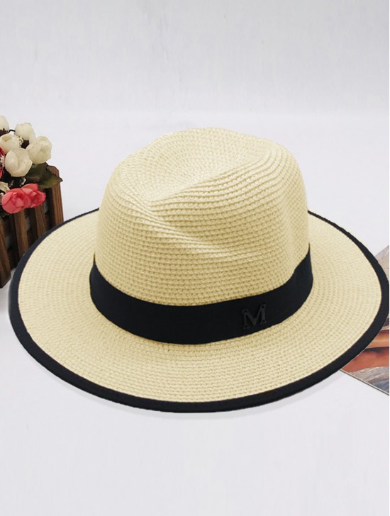 Summer Fedora Hat W/ Black Edge