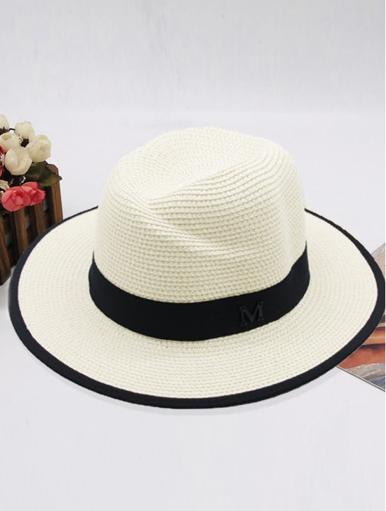Summer Fedora Hat W/ Black Edge