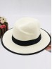 Summer Fedora Hat W/ Black Edge