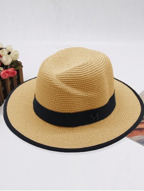 Summer Fedora Hat W/ Black Edge