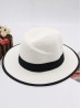 Summer Fedora Hat W/ Black Edge