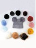 Pom Pom For Winter Hat (6 pcs)