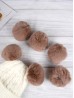 Solid Color Pom Pom For Winter Hat