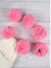 Solid Color Pom Pom For Winter Hat