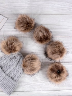 Pom Pom For Winter Hat (6 pcs)