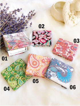 Paisley Design Compact Two-sided Make Up Mirror