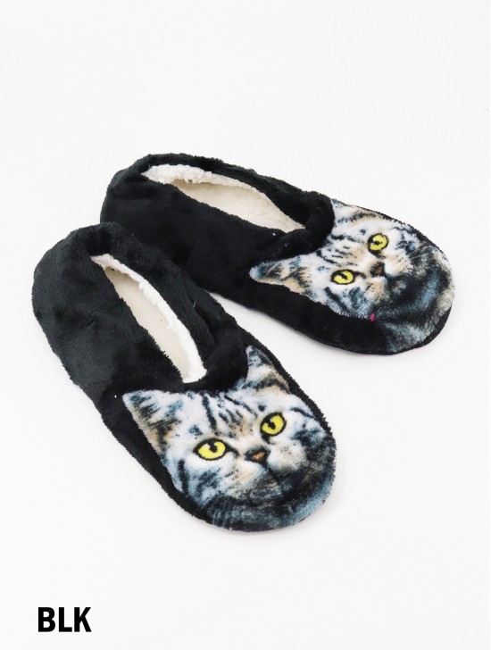 Cat Print Women's Slipper Socks