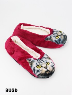 Cat Print Women's Slipper Socks