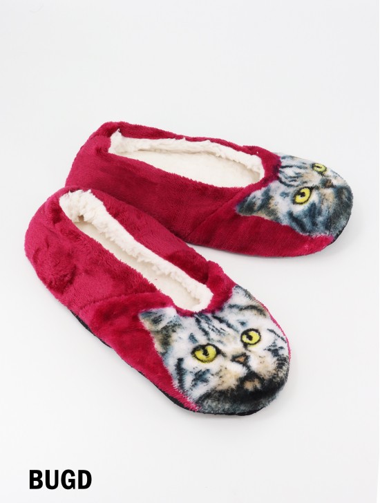 Cat Print Women's Slipper Socks