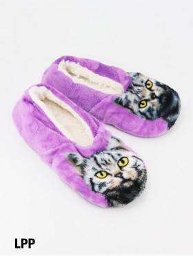 Cat Print Women's Slipper Socks