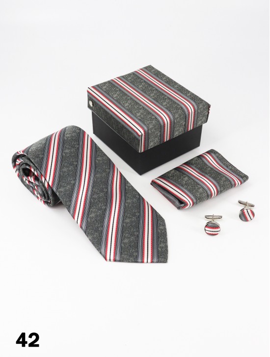 Fashion Stripe Design Tie Set